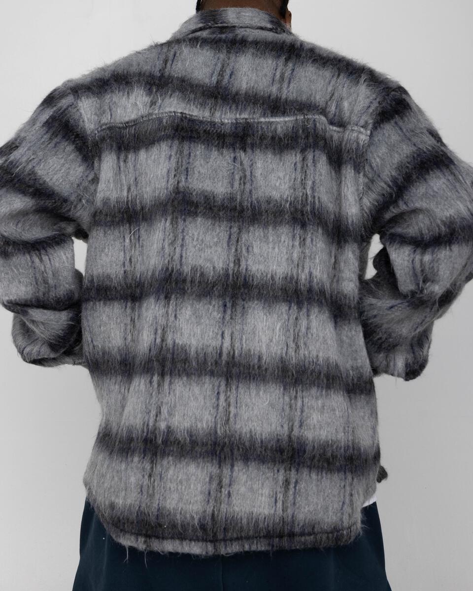 Side Slit Flannel (Charcoal)