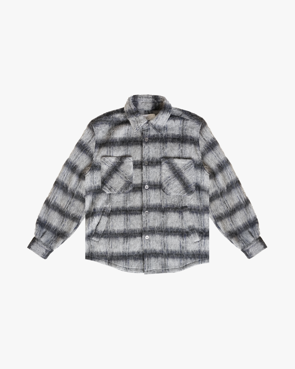 Side Slit Flannel (Charcoal)