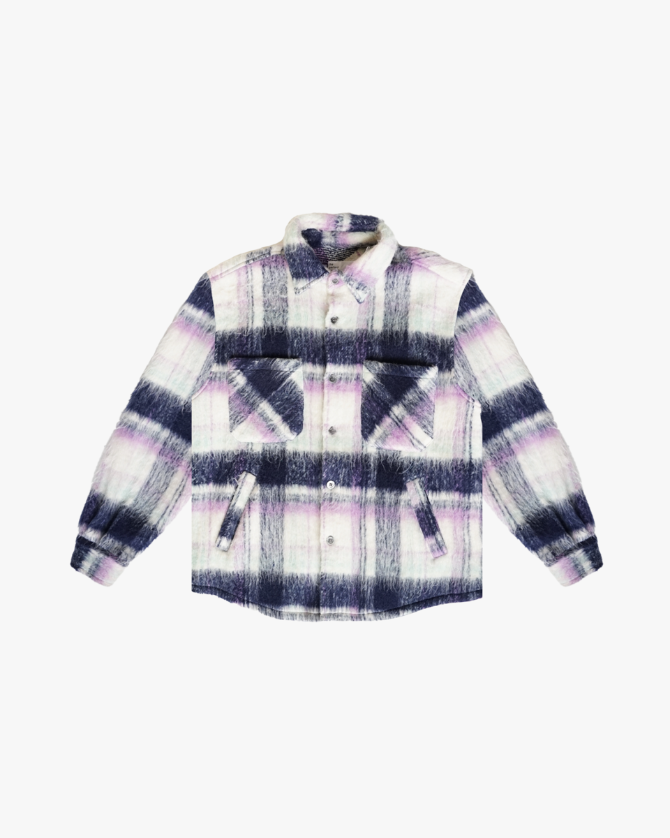 Side Slit Flannel (Purple)