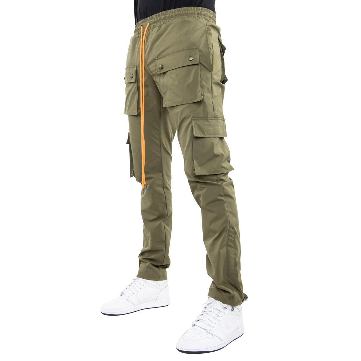 Snap Cargo Pants (Olive)