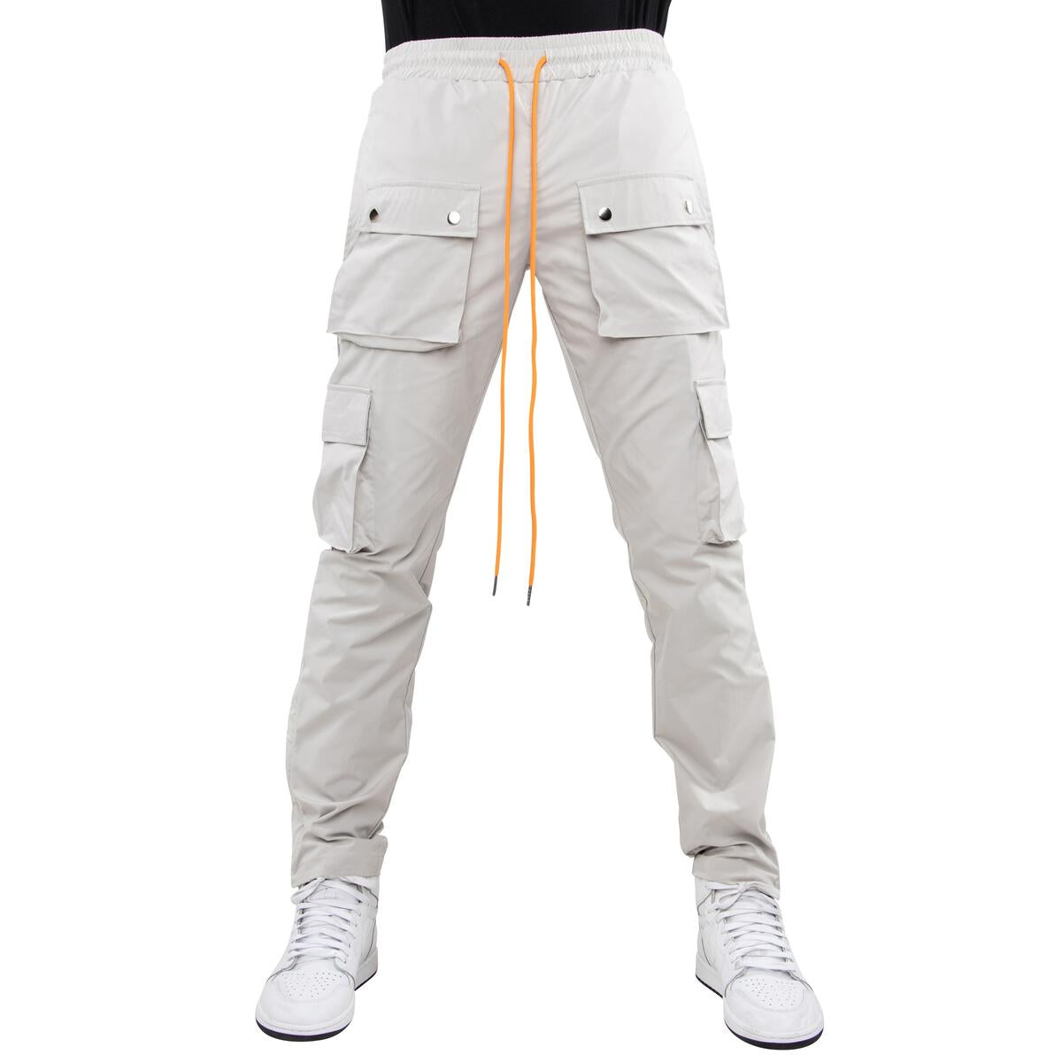 Snap Cargo Pants (Grey)