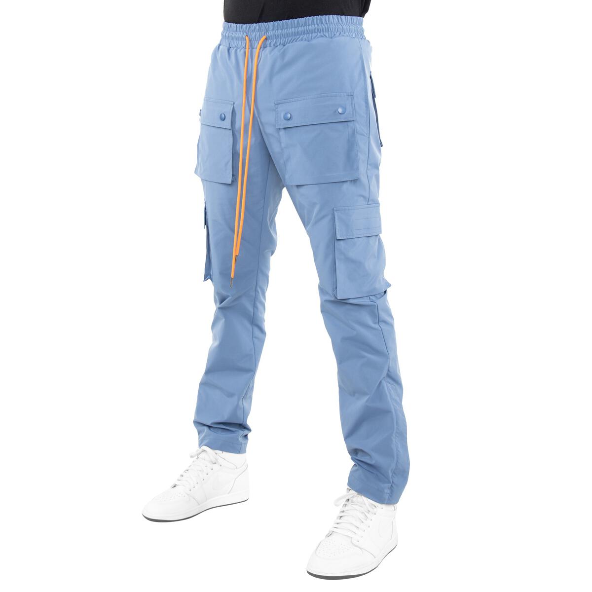 Snap Cargo Pants (Sky Blue)